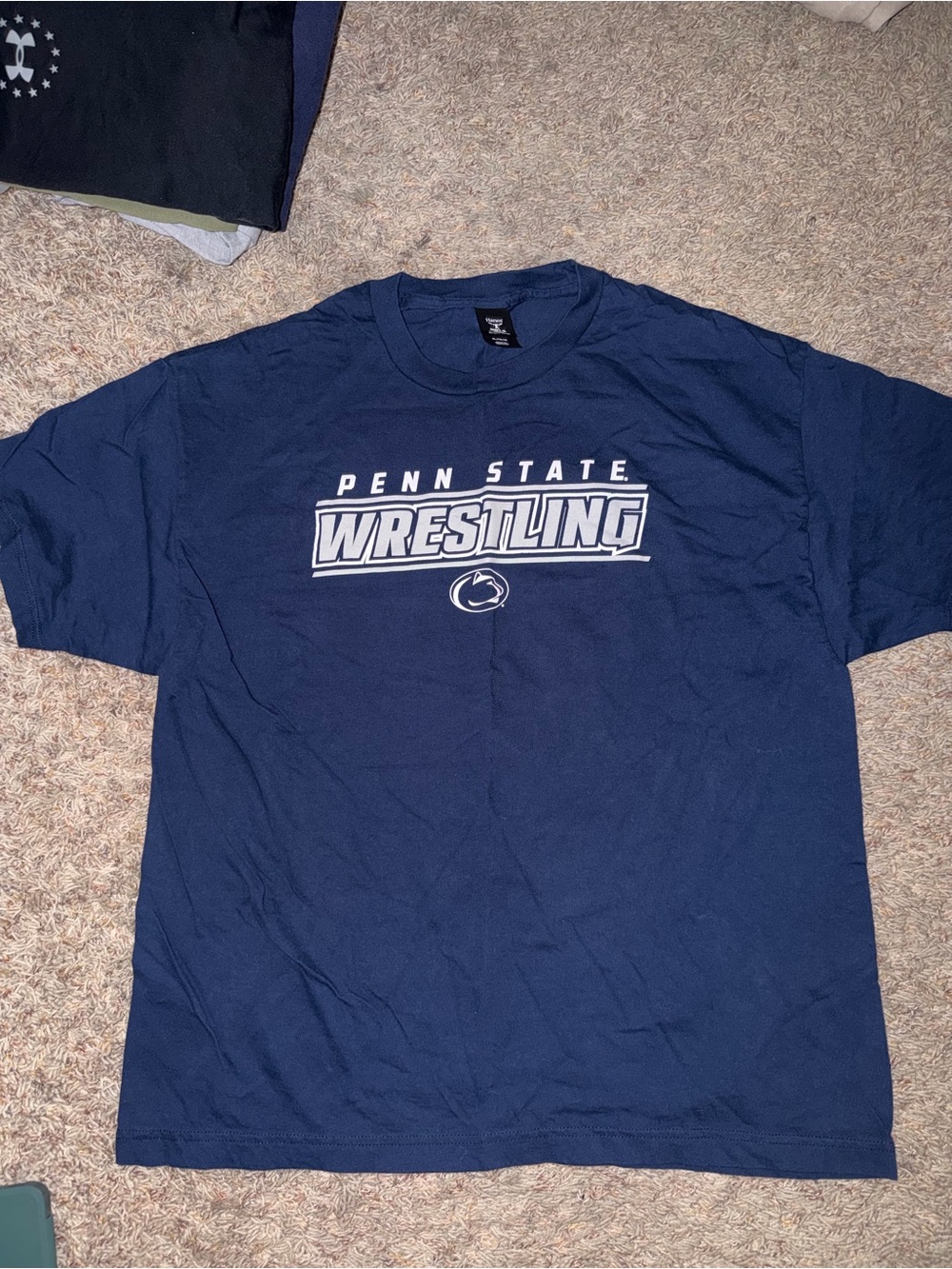 Wrestling Navy Short-Sleeve Tee